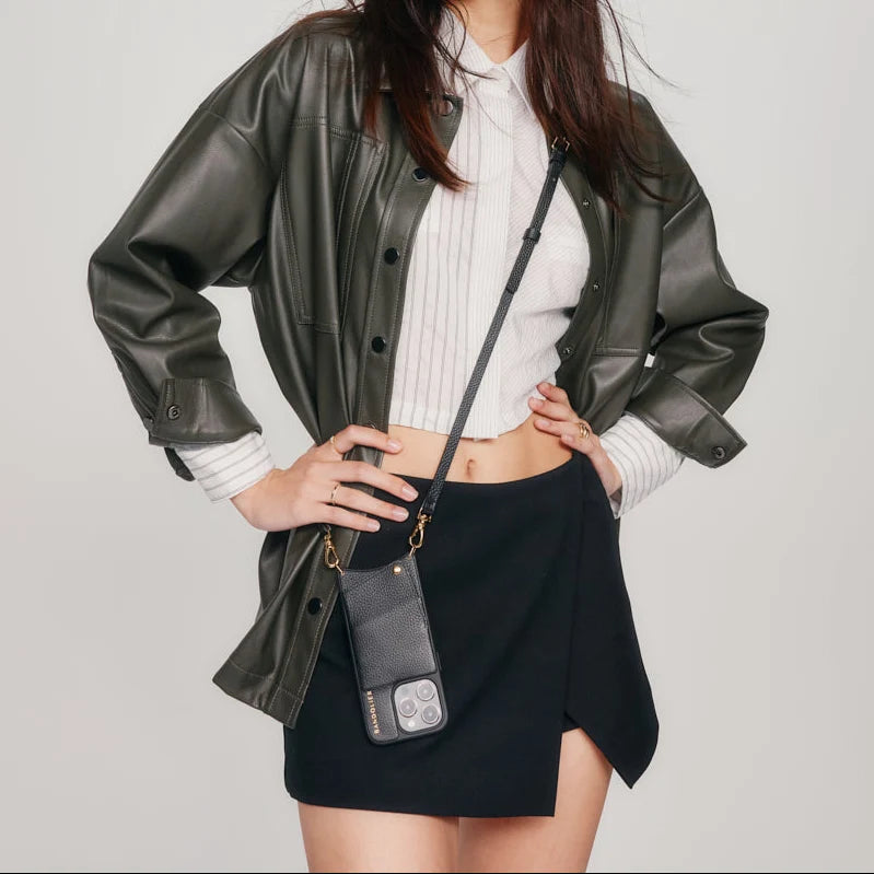 Emma Pebble Leather Adjustable Strap