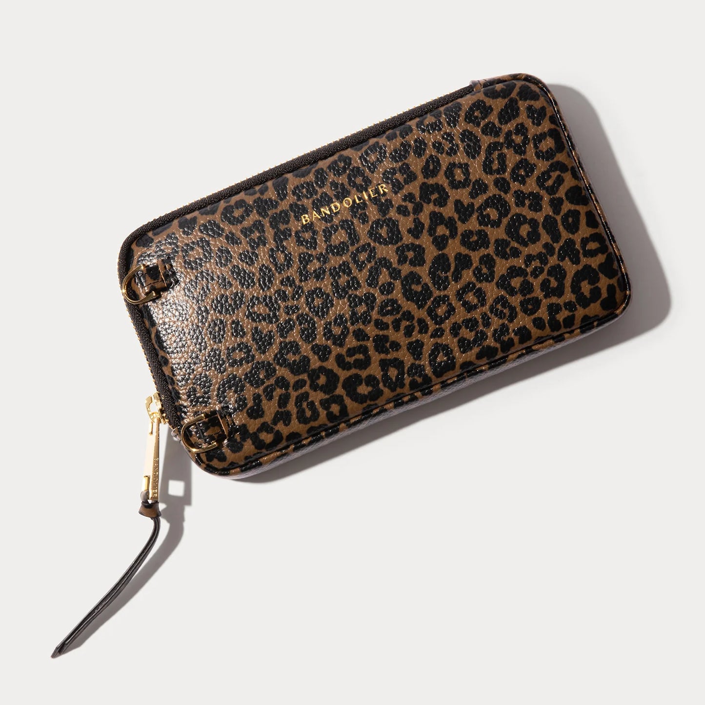 Expanded Zip Pouch - Dark Leopard/Gold