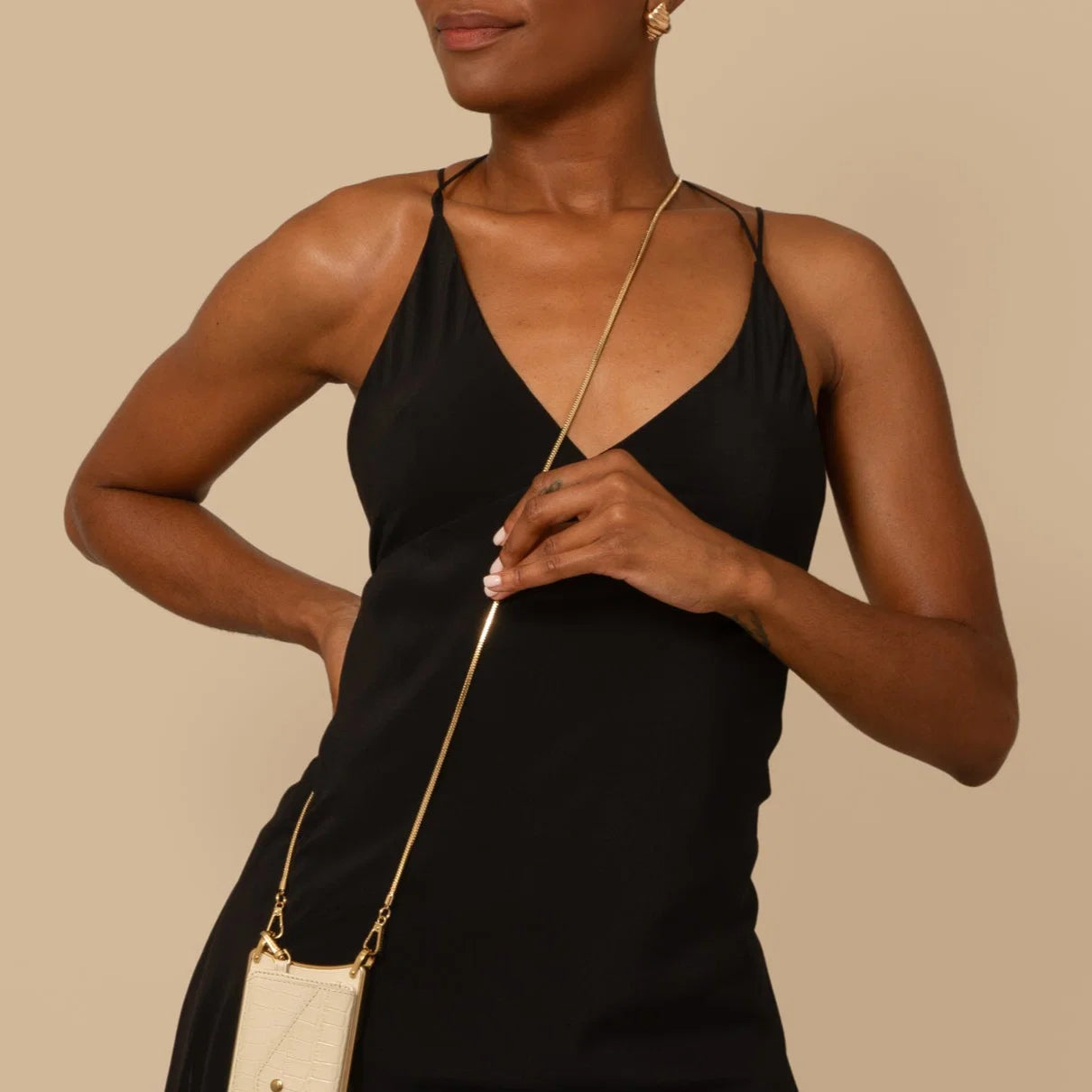 Gia Crossbody Strap - Gold/Gold