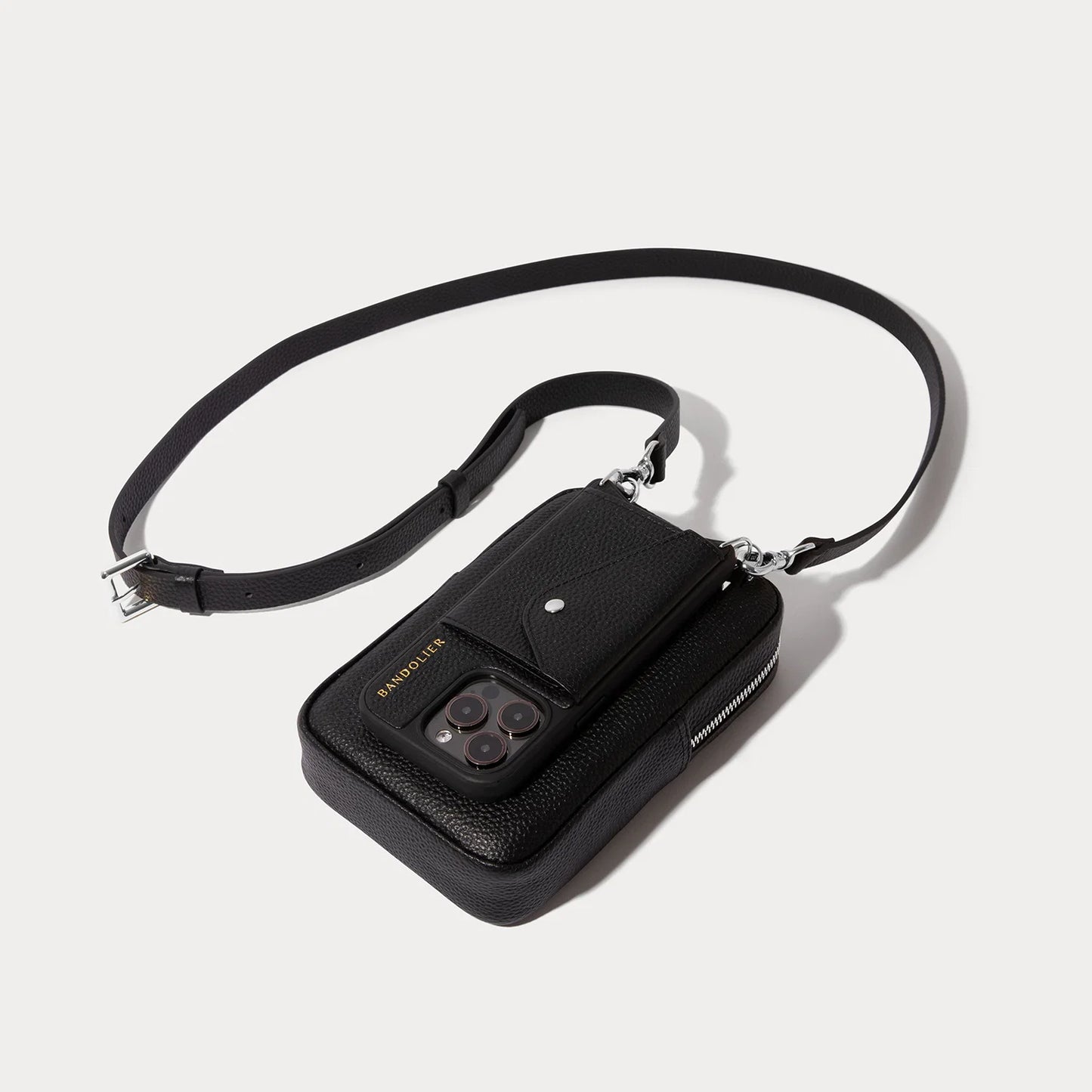 Large Expanded Pouch - Black/Silver