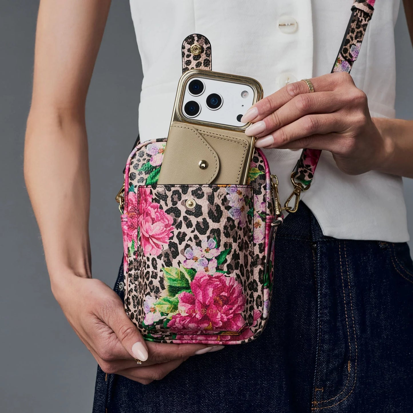 Dillon Bag - Ceci Cheetah/Gold