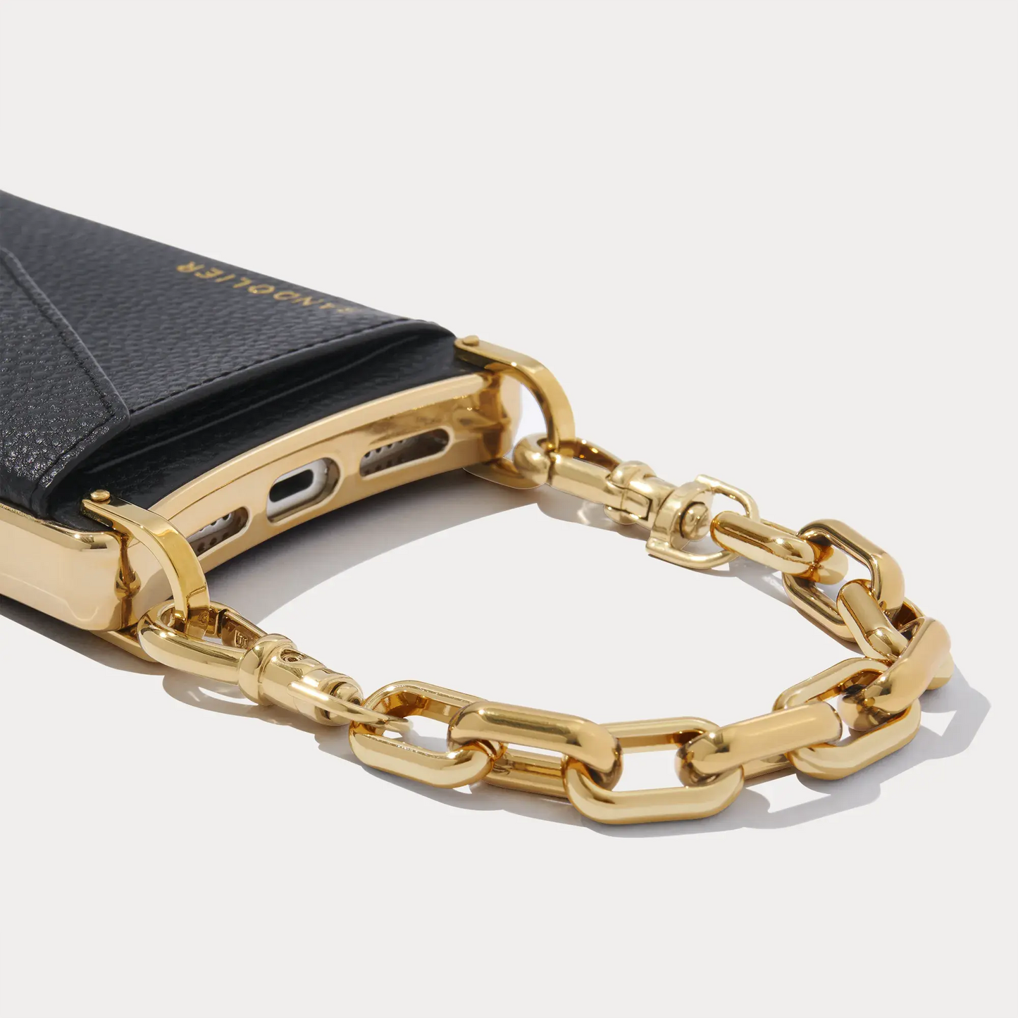 Astrid Wristlet - Black/Gold