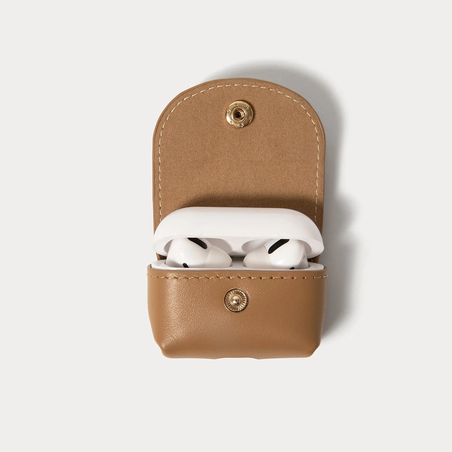 Frenchie Animal AirPods Clip-On Pouch  - Frenchie Tan/Gold