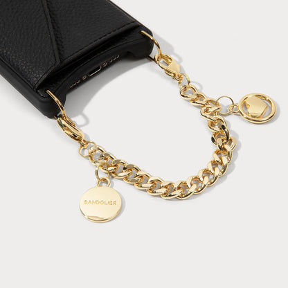 Wristlet Circle Heart Charm - Gold/Gold