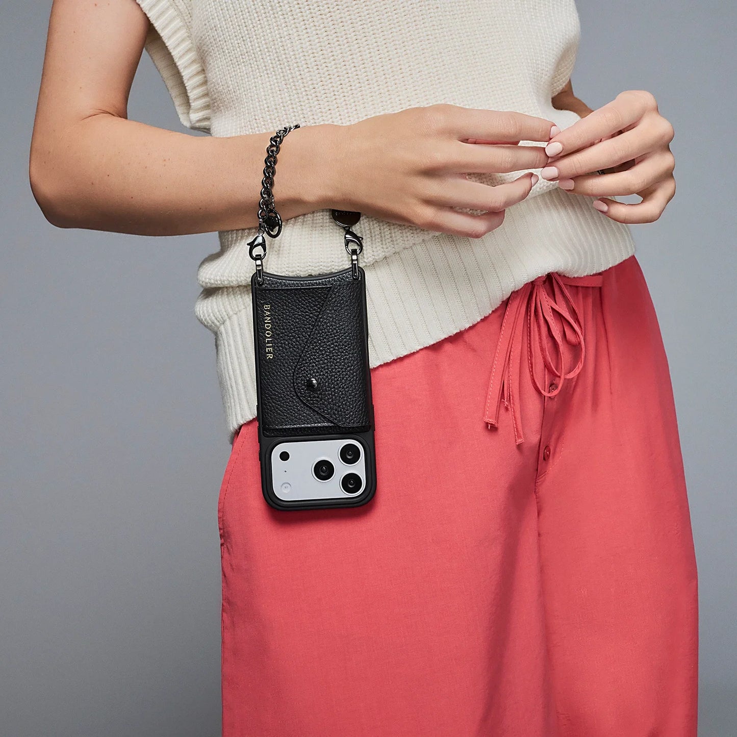 Wristlet Circle Heart Charm