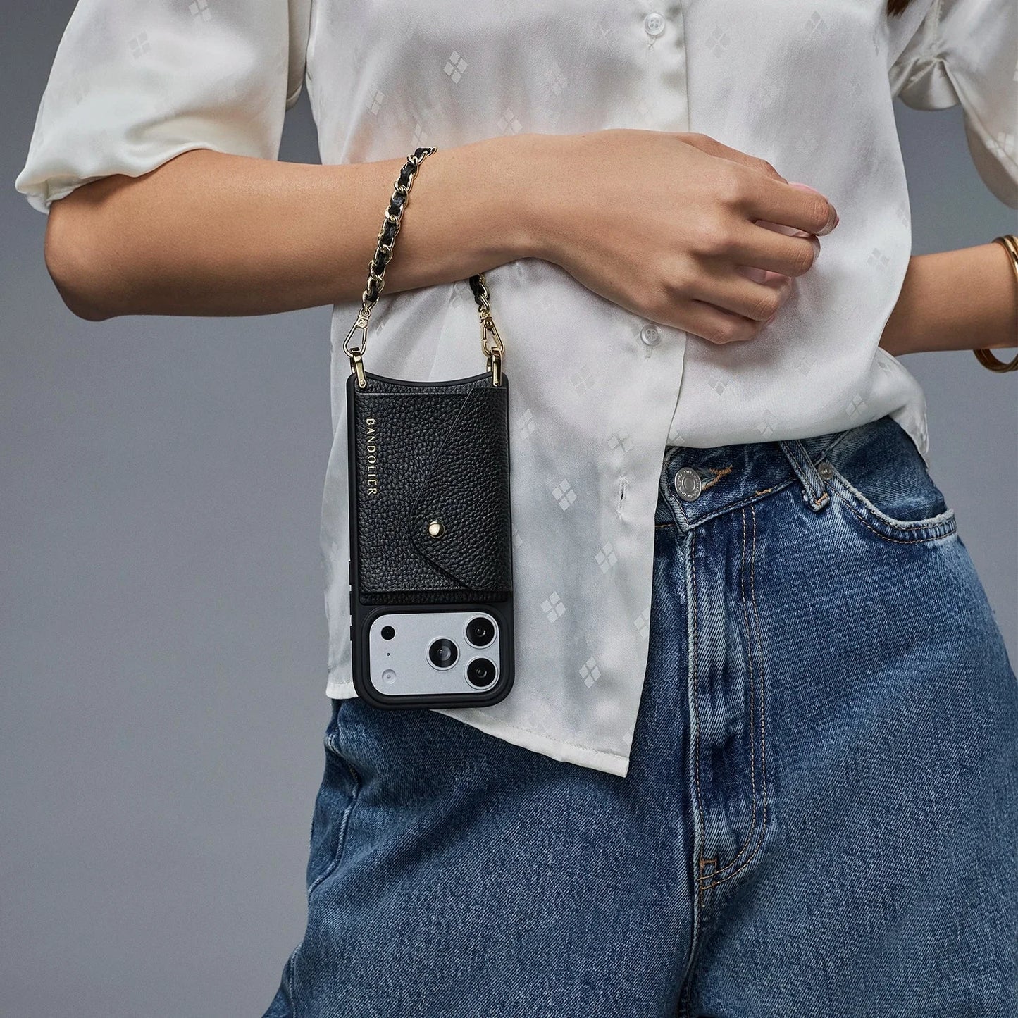 Lily Side Slot Leather Crossbody Bandolier Set