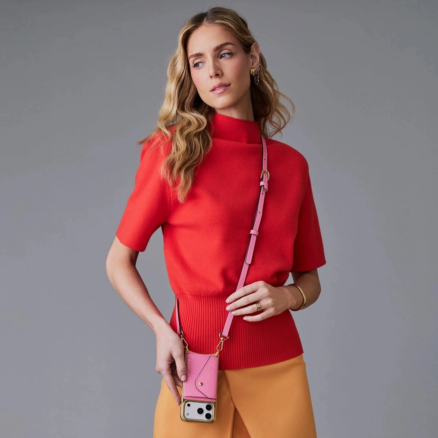Donna Chrome Crossbody Phone Case
