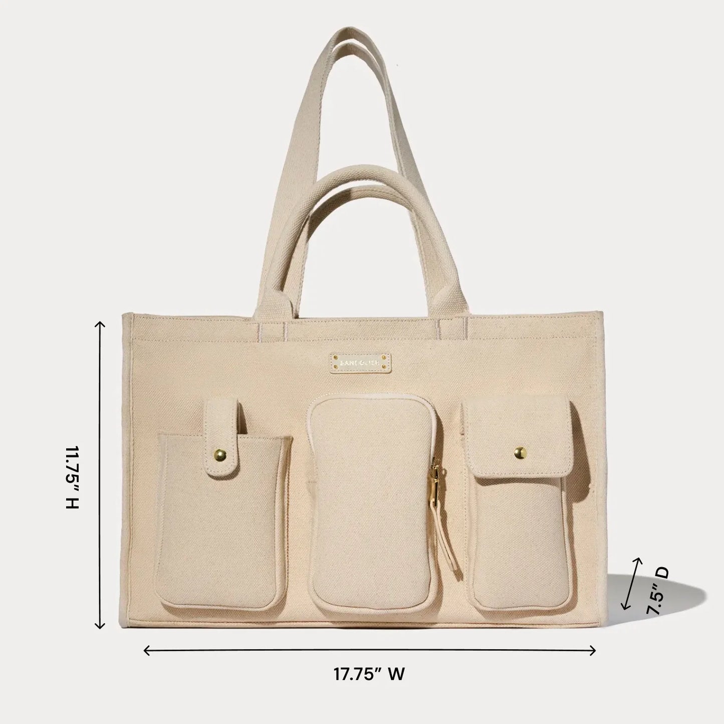 Dillon Carryall Tote - Natural/Gold