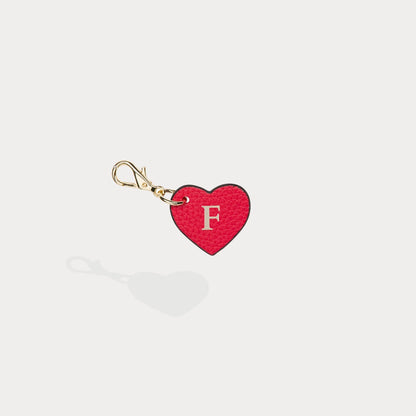 Heart Initial Charm