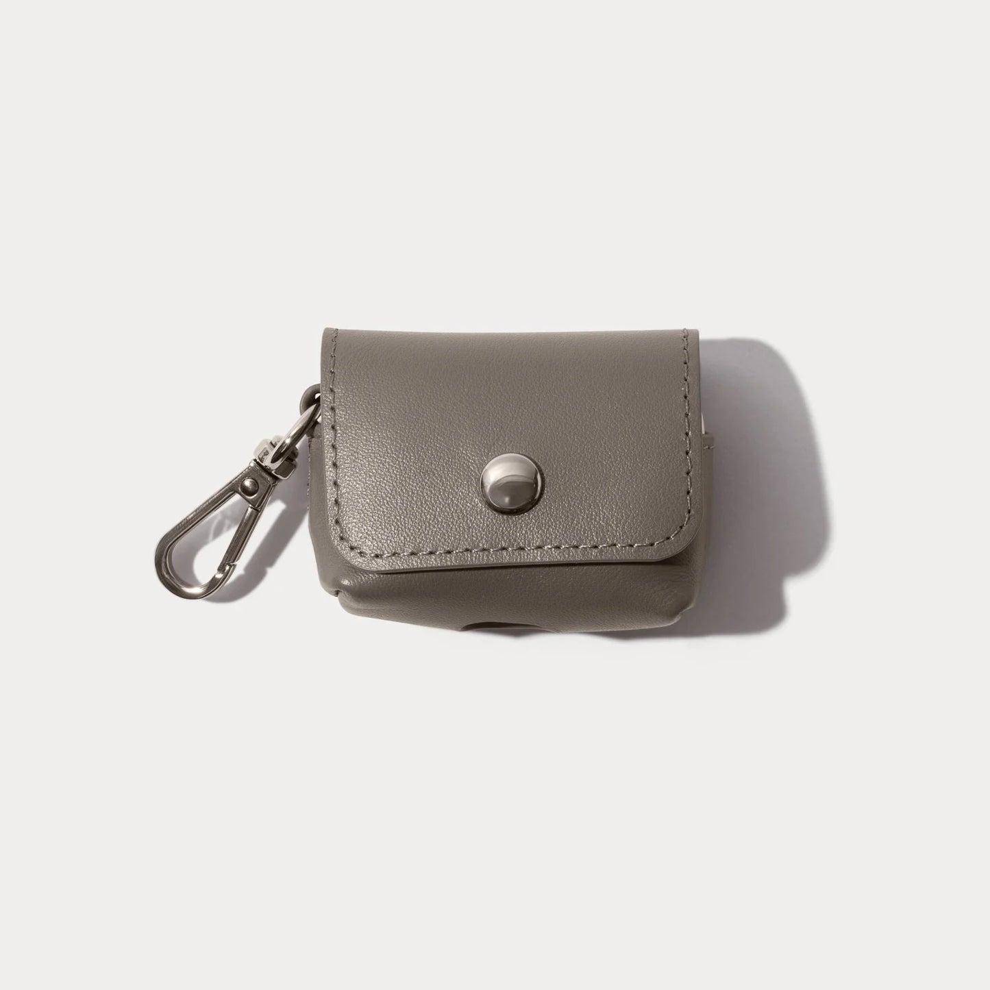 Avery AirPods Clip-On Pouch - Warm Gray/Antique Silver