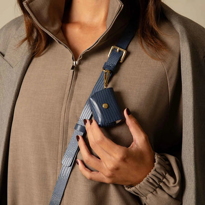 Remi Magnet Wallet Crossbody Phone Case - Indigo/Gold
