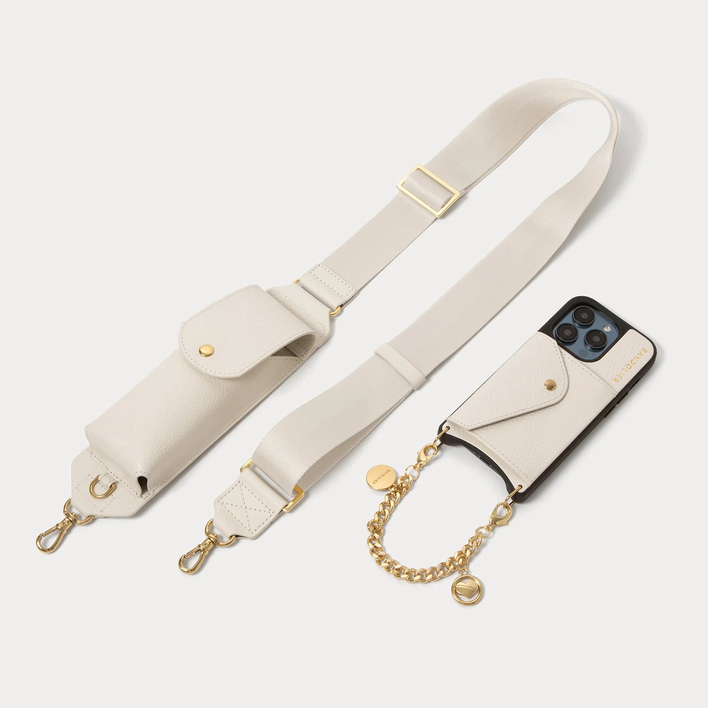Maya with Lana Glasses Strap - Ivory/Gold