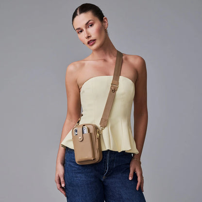 Dillon Bag - Tan/Gold