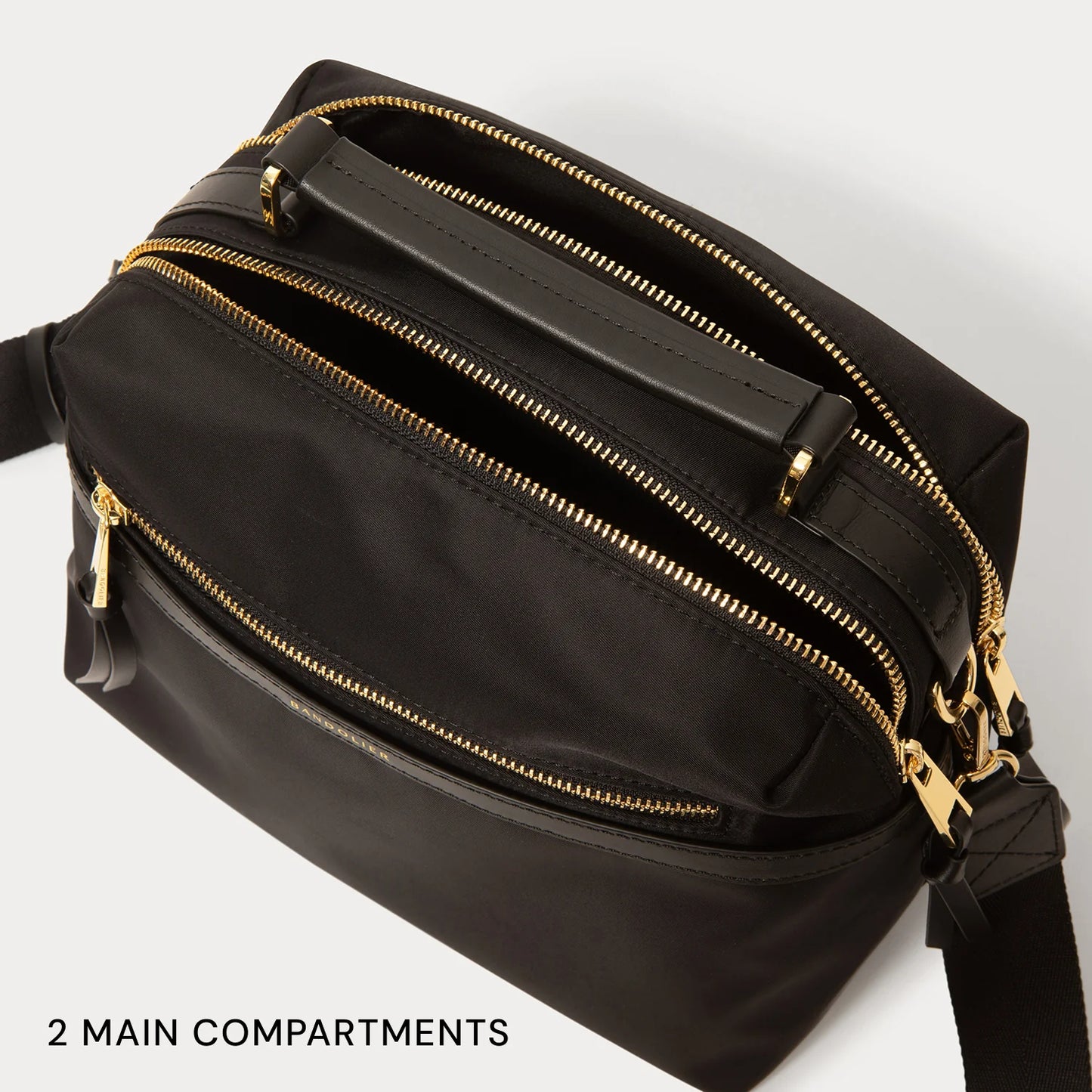 Sylvie Nylon Bag - Black/Gold
