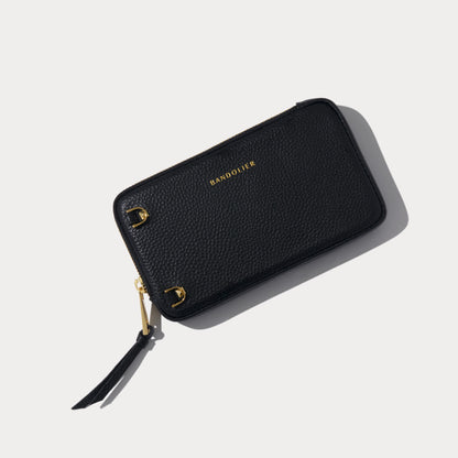 Expanded Zip Pouch - Black/Gold