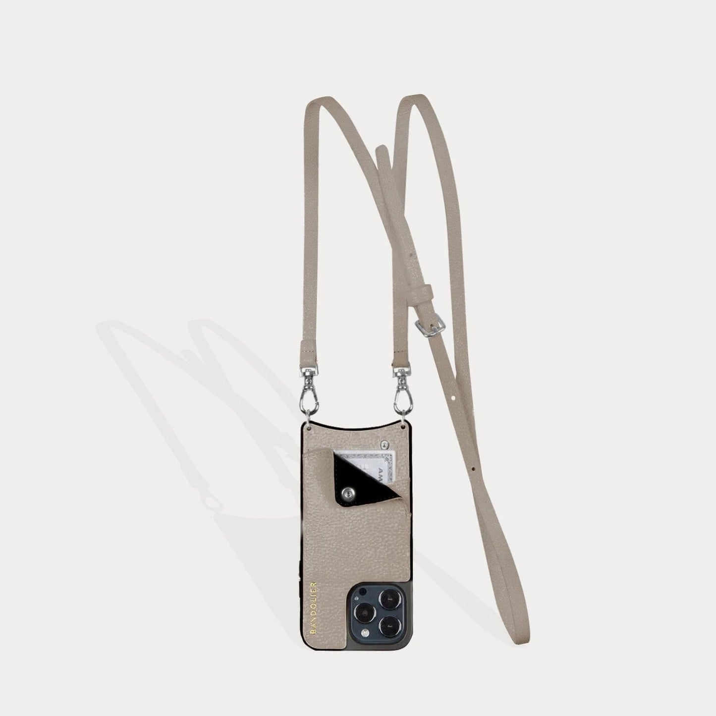 Emma Pebble Leather Crossbody Bandolier