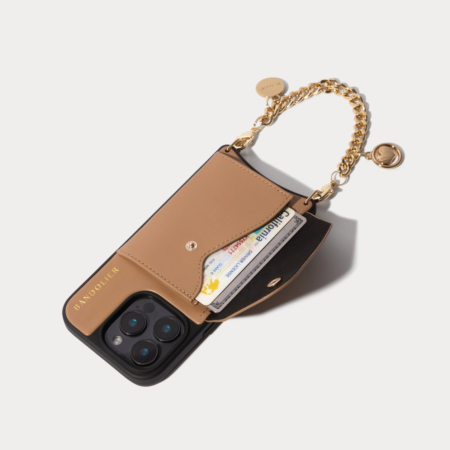 Maya with Lana Glasses Strap - Tan/Gold