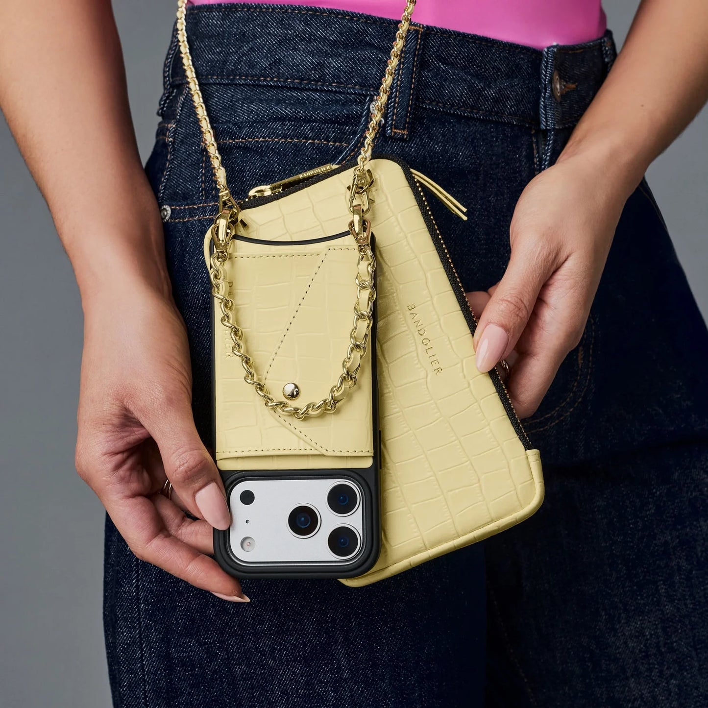 Lily Expanded Set - Butter Yellow Croc/Gold
