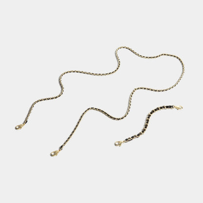 Lily Strap Set - Black/Gold
