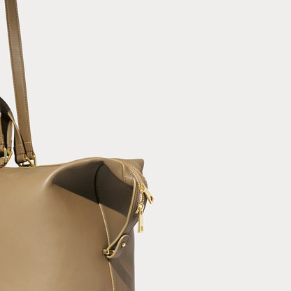 Weekender Bag - Khaki/Gold