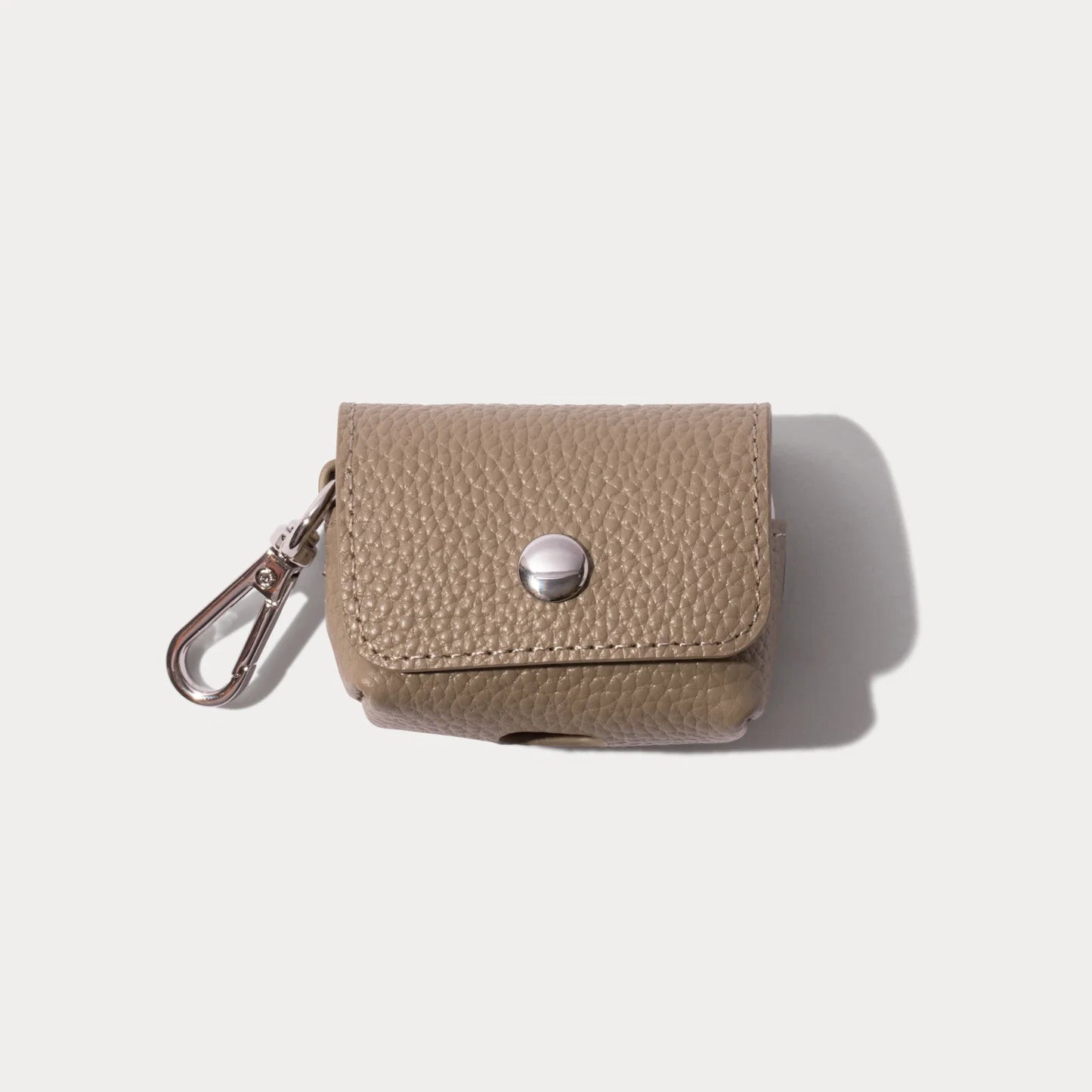 Avery AirPods Clip-On Pouch - Greige/Silver