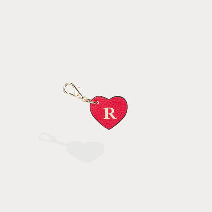 Heart Initial Charm