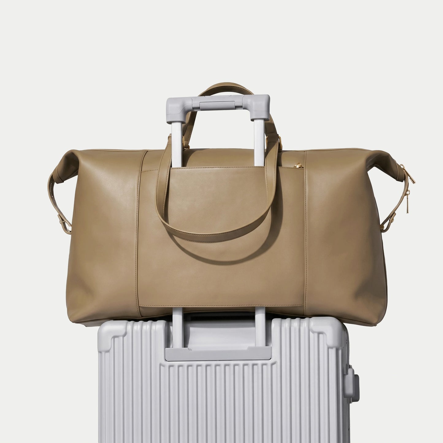 Weekender Bag - Khaki/Gold