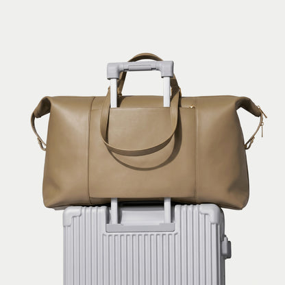 Weekender Bag - Khaki/Gold