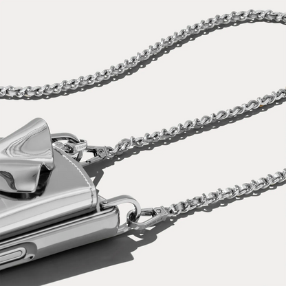 Kaia Crossbody Strap - Silver/Silver
