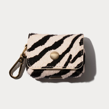 Avery AirPods Clip-On Pouch - Zebra/Gold