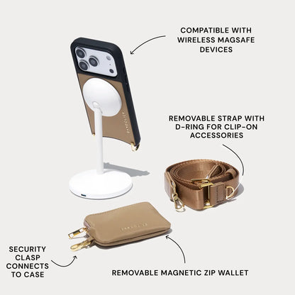 Nova Nylon Magnet Wallet Crossbody Phone Case