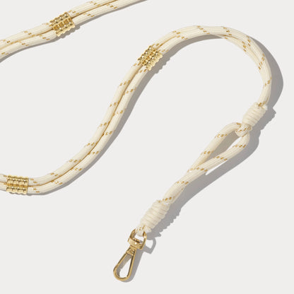 Layla Rope Strap - Ivory/Gold