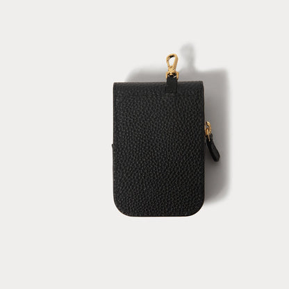 Remi Magnetic Zipper Pouch - Black/Gold