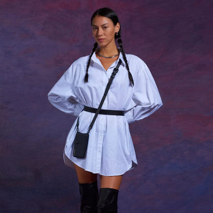 Hailey Folio Pebble Leather Crossbody Bandolier
