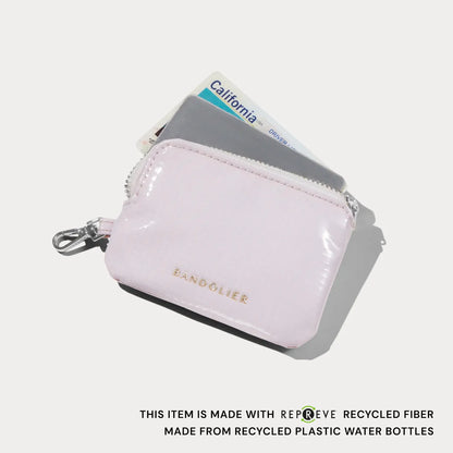 Encore Add-On Zipper Magnet Wallet - Petal Pink/Silver