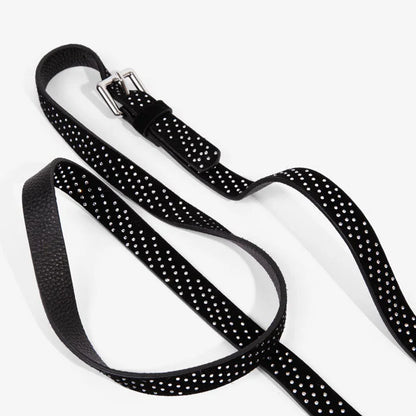 Hailey Rhinestone Strap Only - Black/Silver