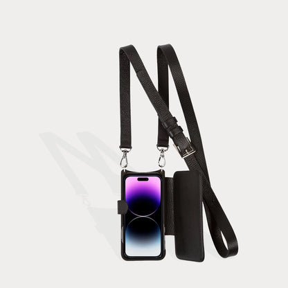 Hailey Folio Pebble Leather Crossbody Bandolier