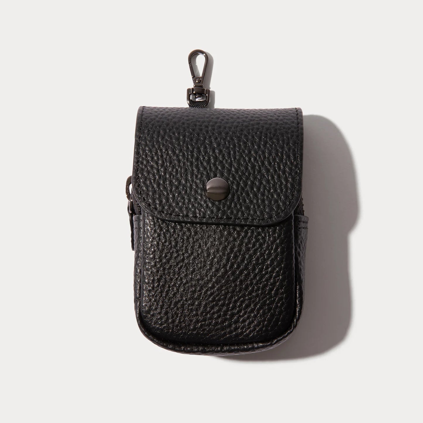 Remi Magnetic Zipper Pouch - Black/Pewter