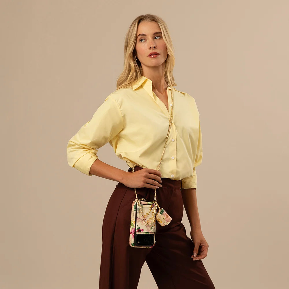 Lily Set with Expanded and AirPods - Ceci Ivory Floral/Gold