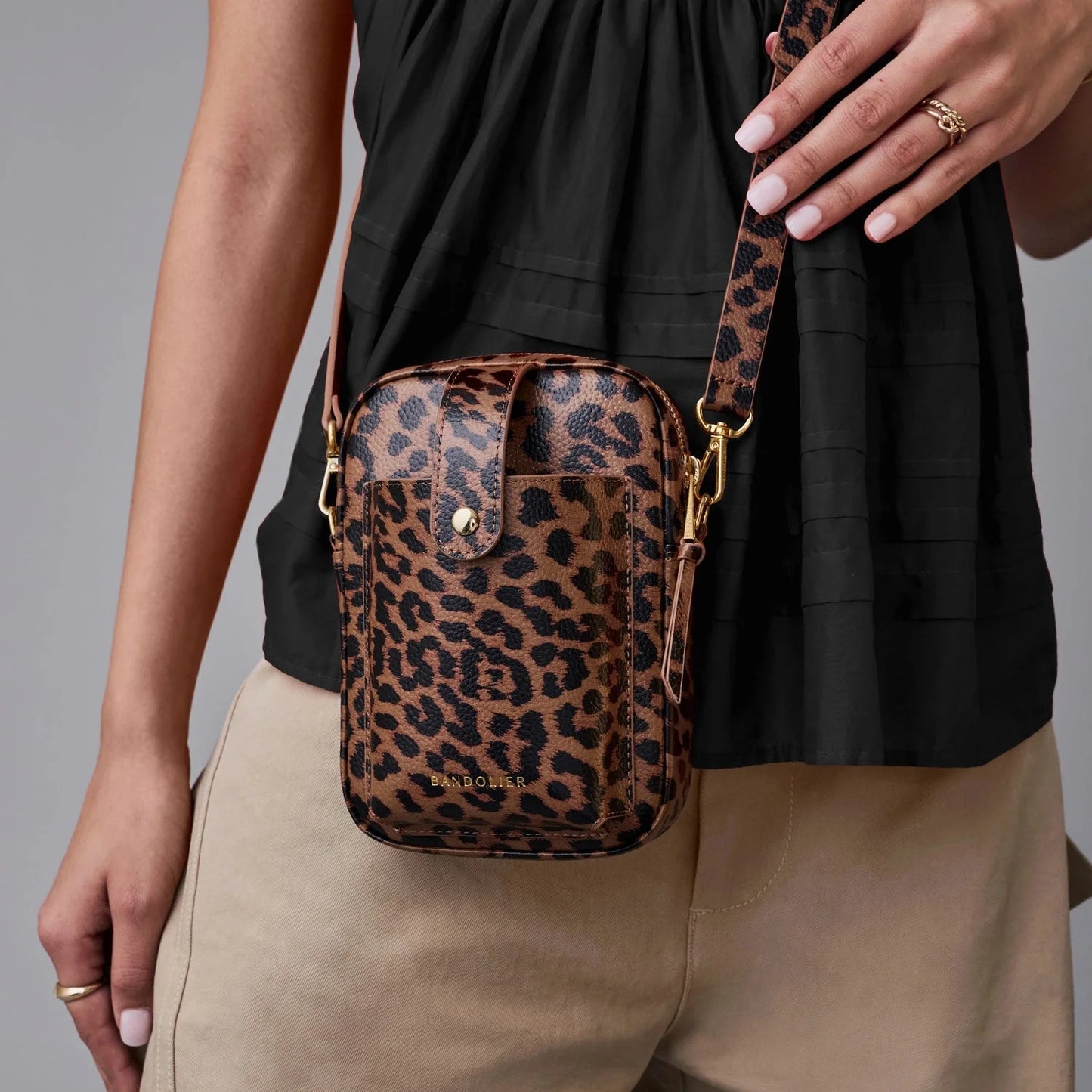 Dillon Bag - Leopard/Gold