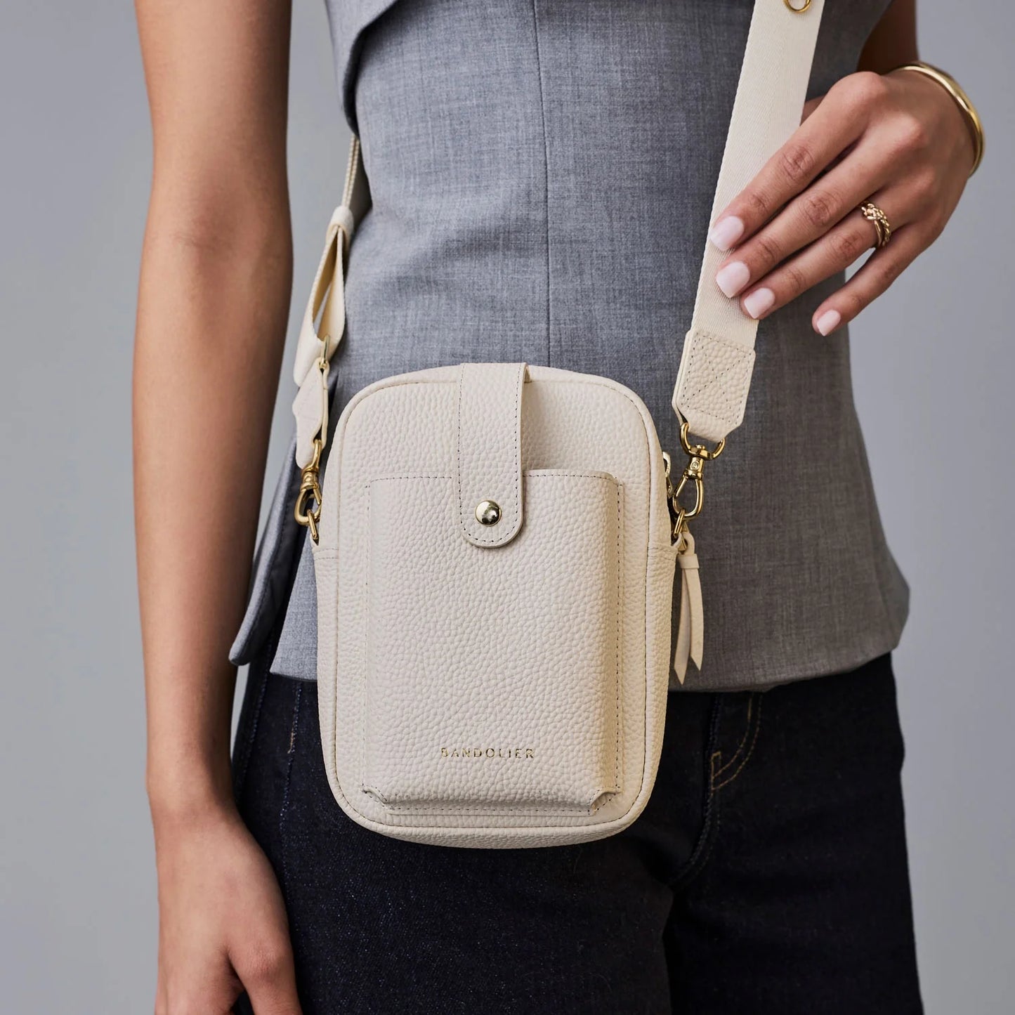 Dillon Bag - Ivory/Gold