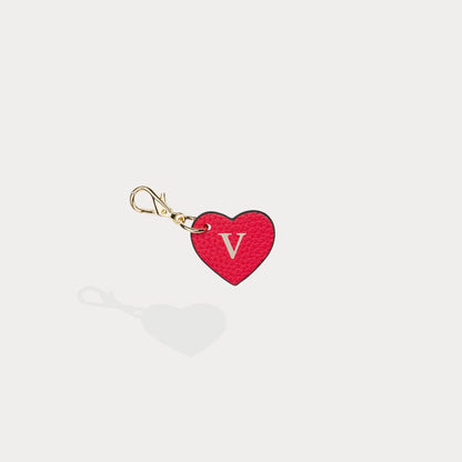 Heart Initial Charm