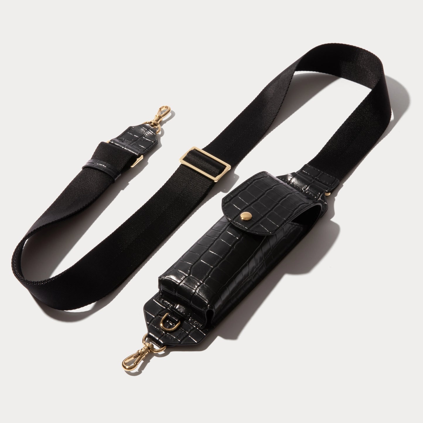 Lana Sunglass Strap Only - Black Croc/Gold