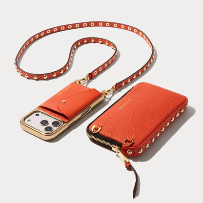 Annie Pouch Set - Orange/Gold