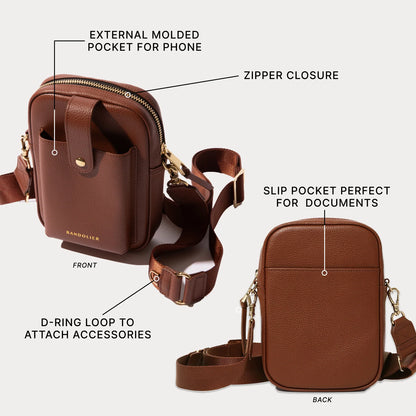 Dillon Bag - Cognac/Gold