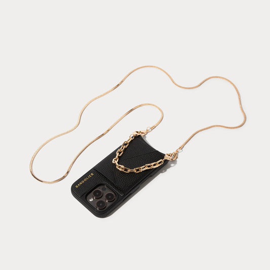 Gia Side Slot Leather Crossbody Bandolier Set
