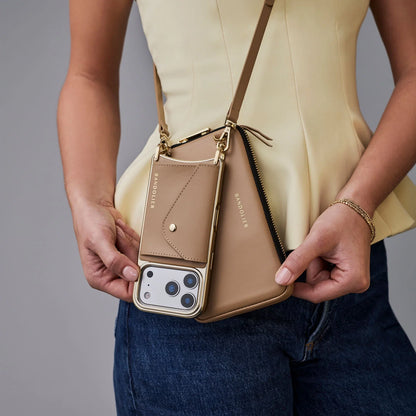 Donna Essentials Set - Tan/Chrome Gold