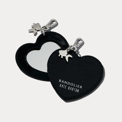 The Charlie Duet Heart Set - Black Patent/Silver