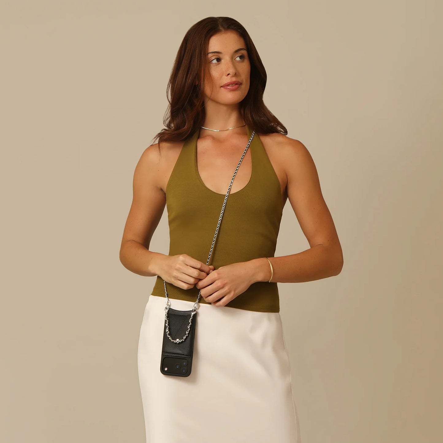 Lily Side Slot Leather Crossbody Bandolier Set