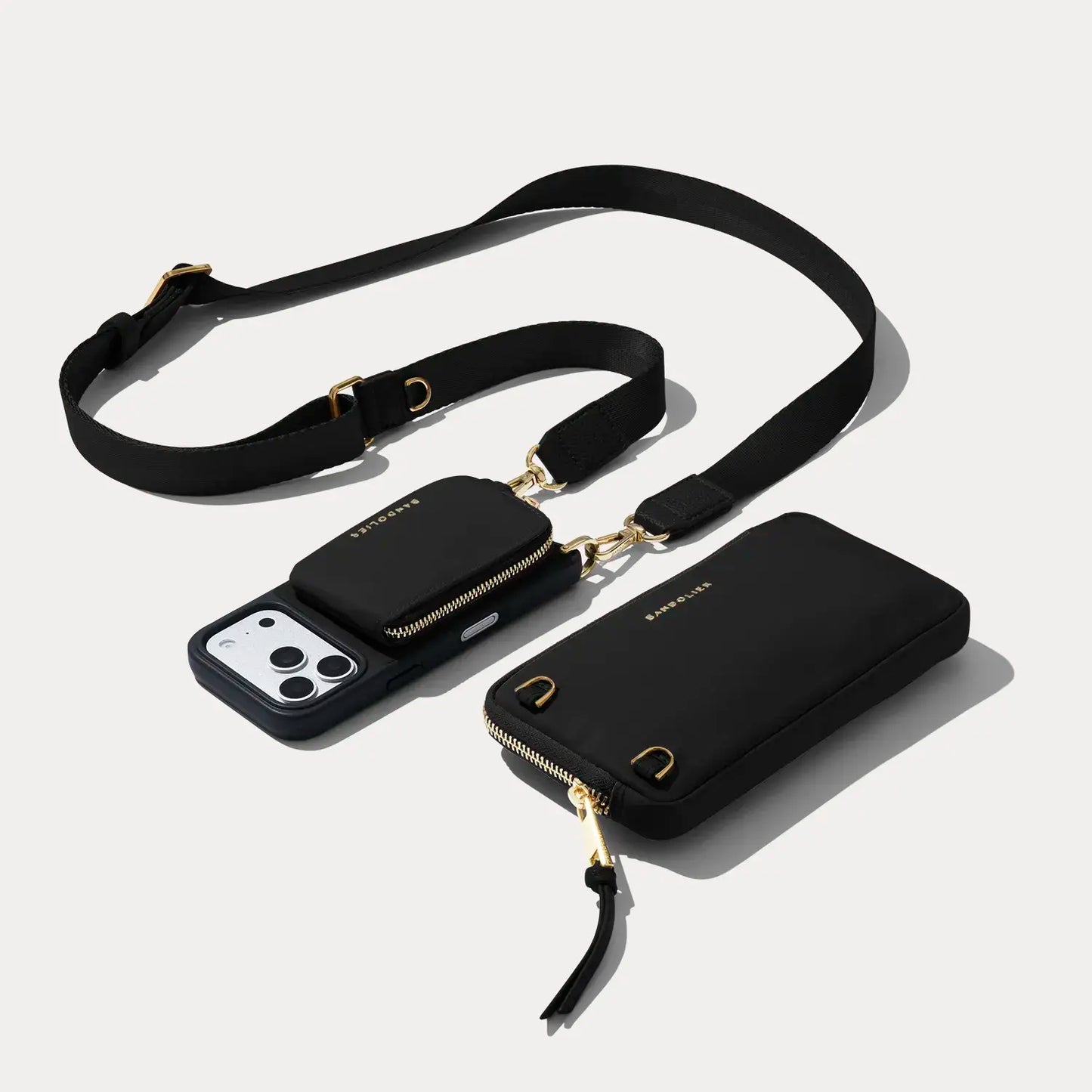 Nova Nylon Magnet Wallet Crossbody Phone Case Pouch Set